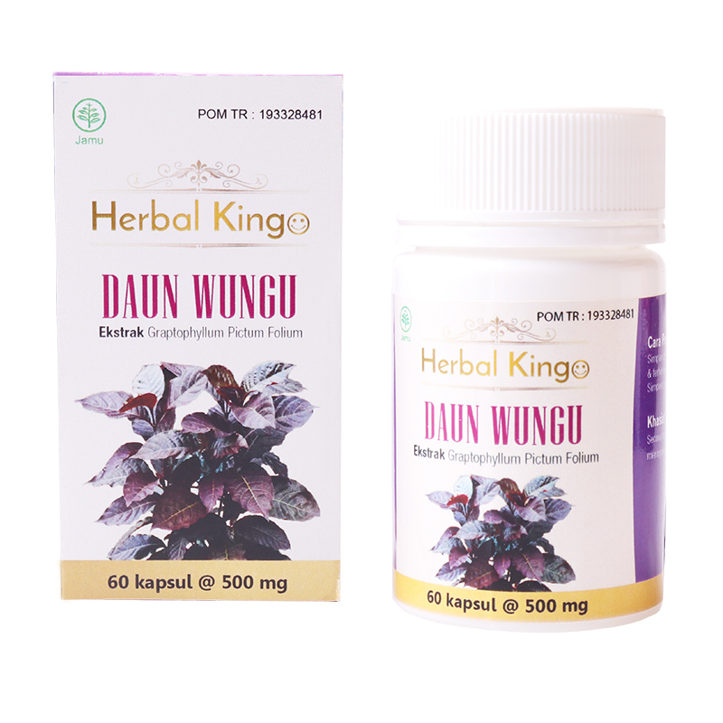 Herbal Kingo Daun Wungu 60 Kapsul @500mg | Gogobli