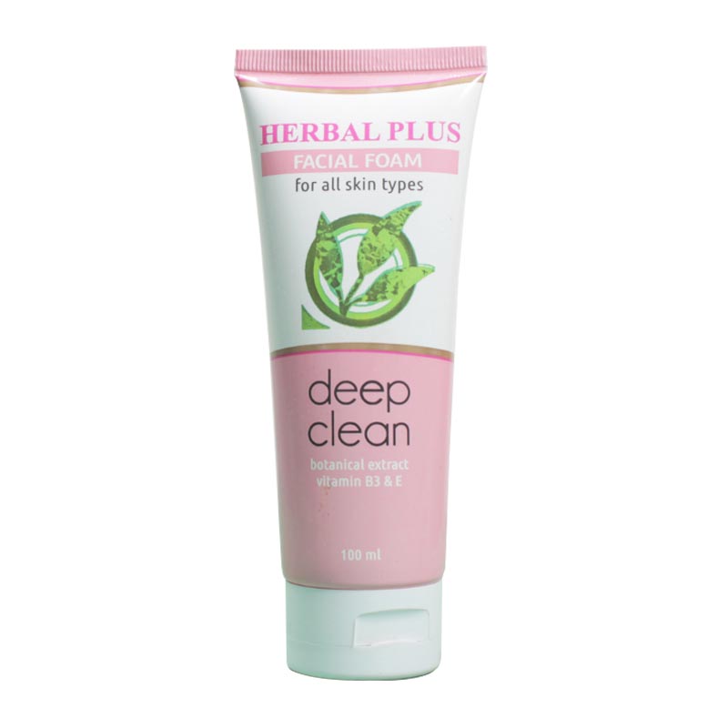 Herbal Plus Deep Clean Facial Foam 100ml | Gogobli