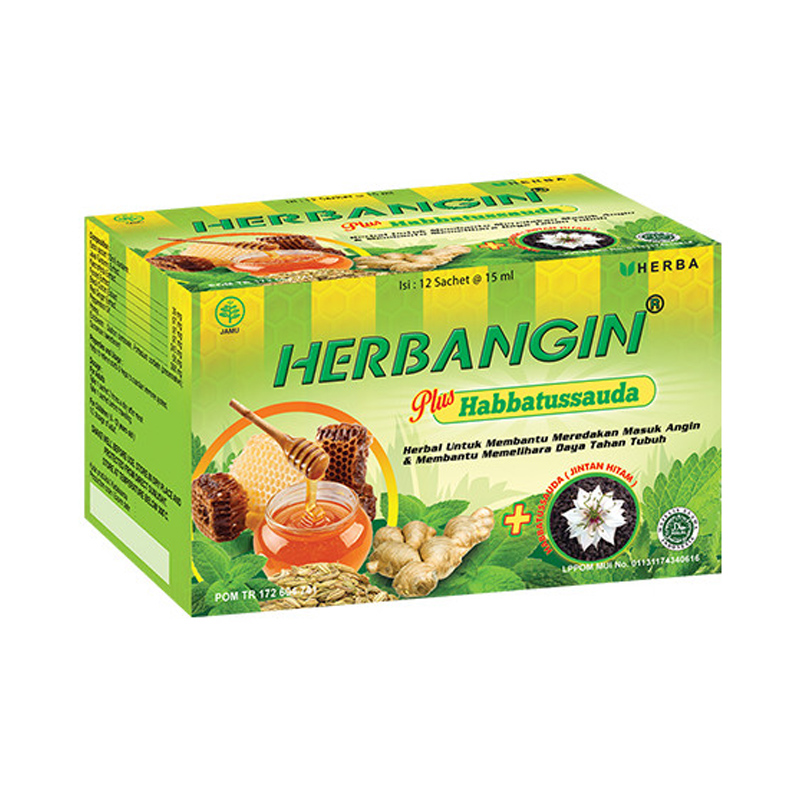 Herbangin Plus Habbatussauda Box (6 Sachet @ 15ml) | Gogobli