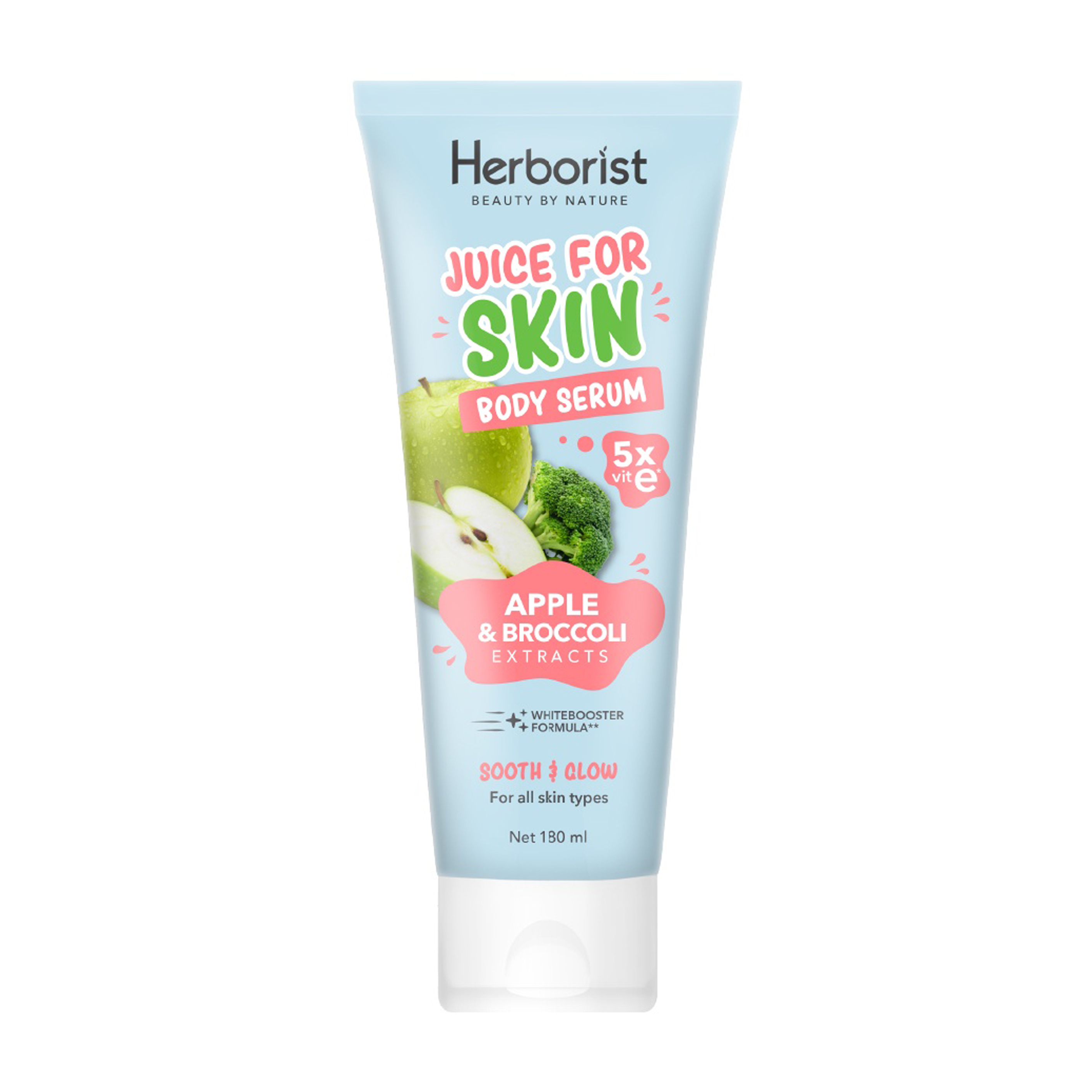 Herborist Juice For Skin Body Serum Apple & Broccoli 180ml | Gogobli