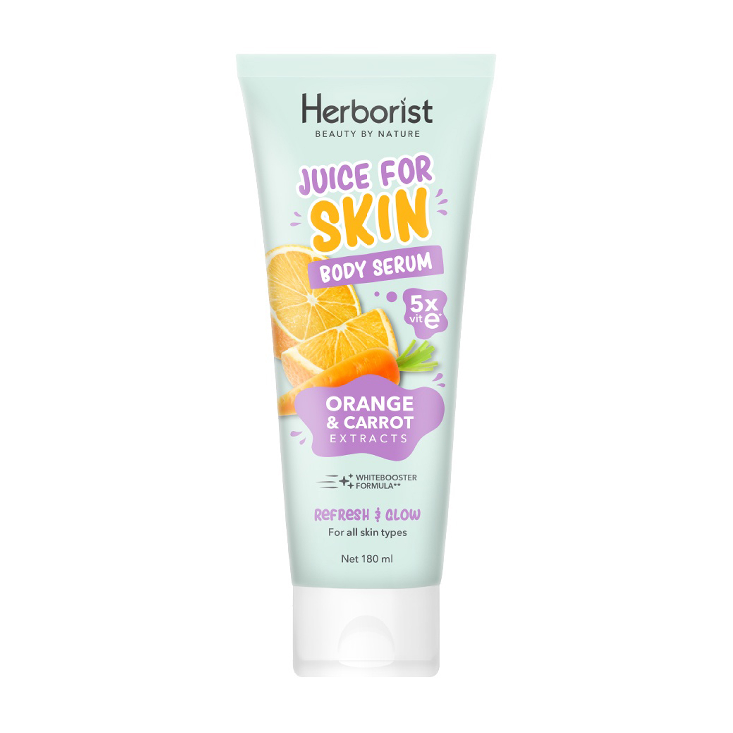 Herborist Juice For Skin Body Serum Orange & Carrot 180ml | Gogobli