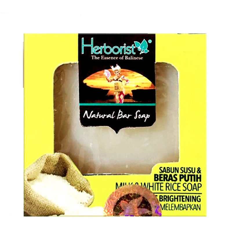 Herborist Natural Bar Soap Susu Dan Beras Putih 80gr | Gogobli