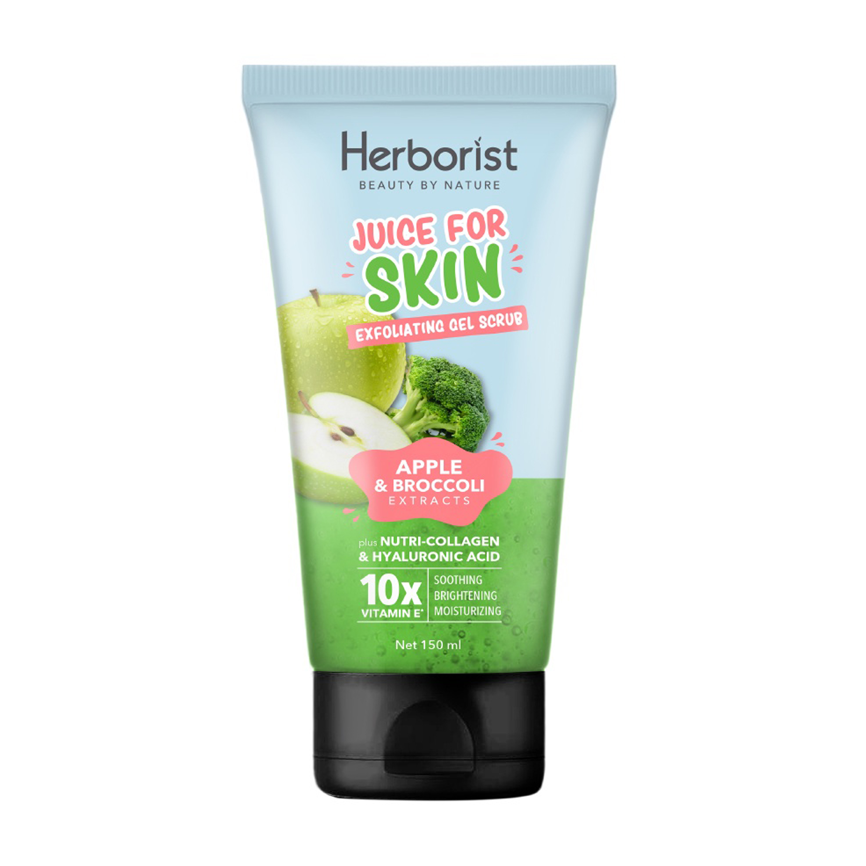 Herborist Juice For Skin Exfoliating Gel Scrub Apple & Broccoli 150ml | Gogobli