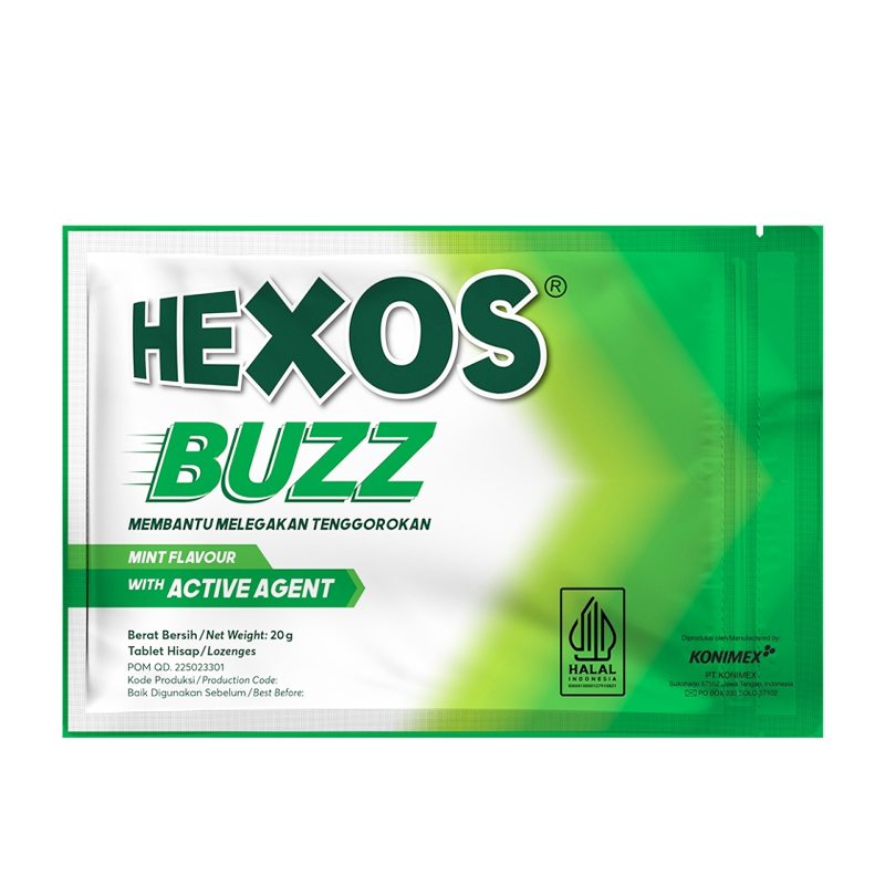 Hexos Buzz Mint 20 Butir | Gogobli