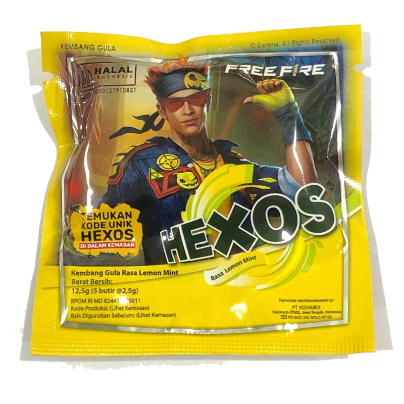 Hexos Lemon Mint 12.5gr (5 Butir @2.5gr) | Gogobli