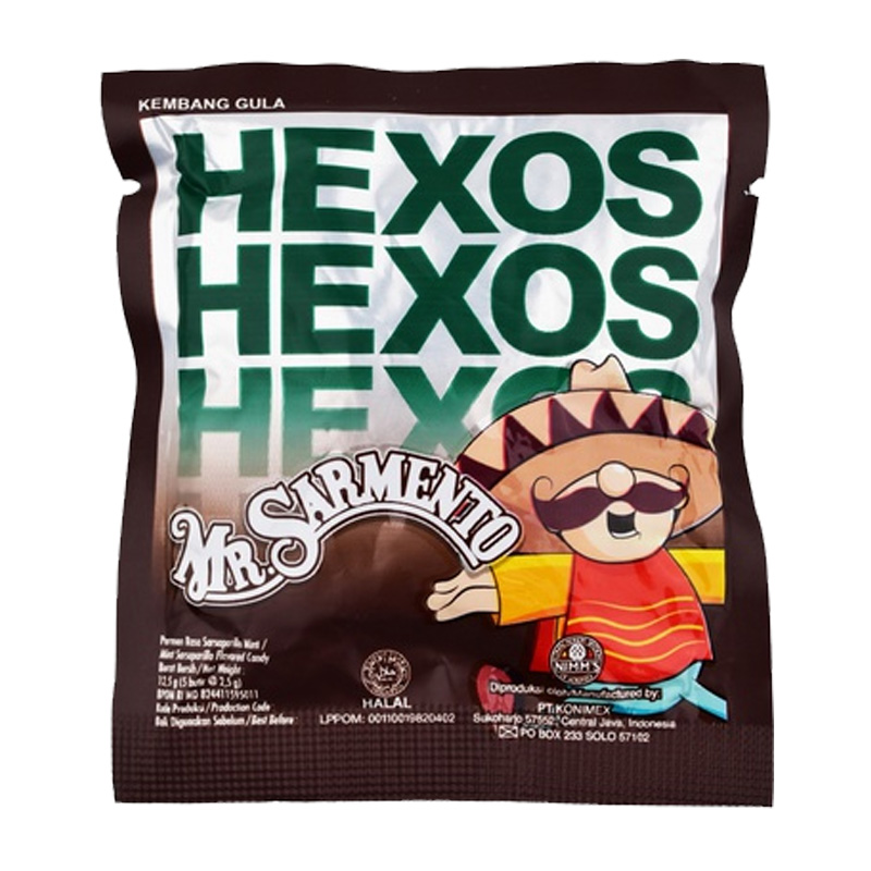 Hexos Sarmento Sarsaparilla Mint (5 Butir @2.5gr) | Gogobli