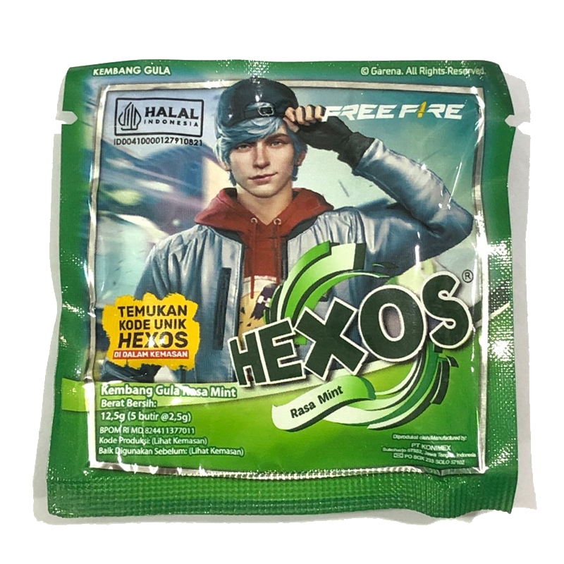 Hexos Mint 12.5gr (5 Butir @2.5gr) | Gogobli
