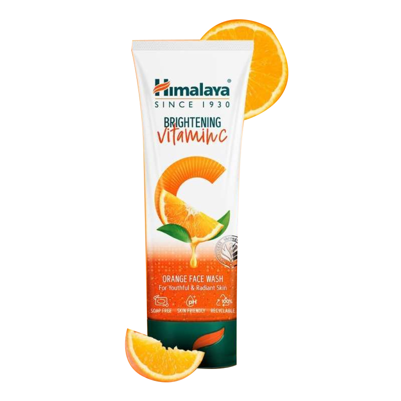 Himalaya Brightening Vitamin C Orange Face Wash 100ml | Gogobli