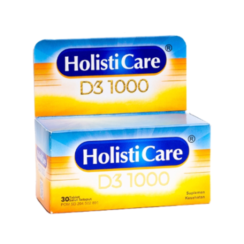 Holisticare D3 1000 Botol 30 Tablet | Gogobli