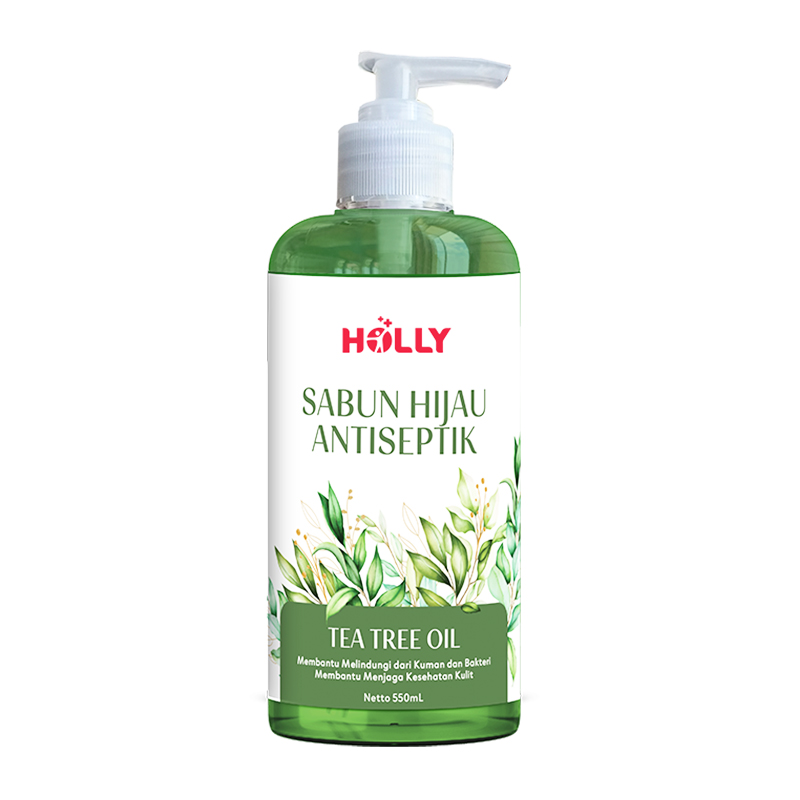 Holly Sabun Hijau Antiseptik With Tea Tree Oil 550ml | Gogobli