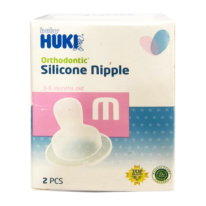 Huki Orthodontic Silicone Nipple 2s M | Gogobli