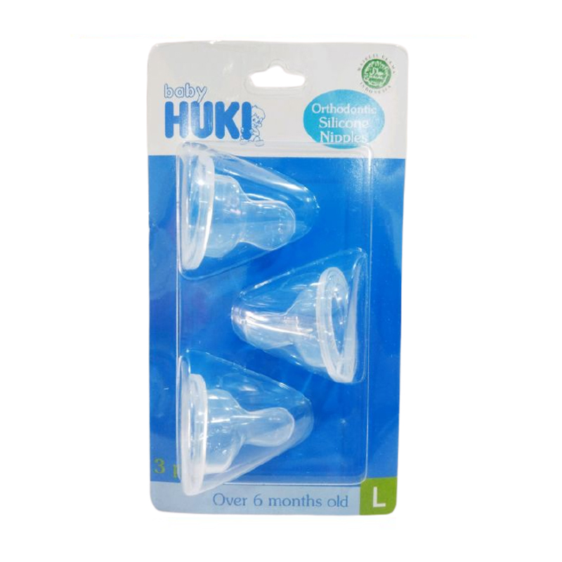 Huki Reguler Silicone Nipple Blister 3S L | Gogobli