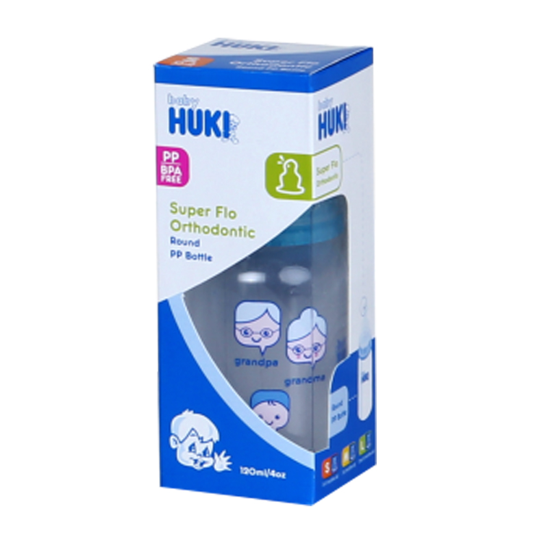 Huki PP BP Ortho SF Nipple 120ml | Gogobli