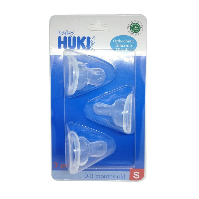 Huki Reguler Silicone Nipple Blister 3S S | Gogobli