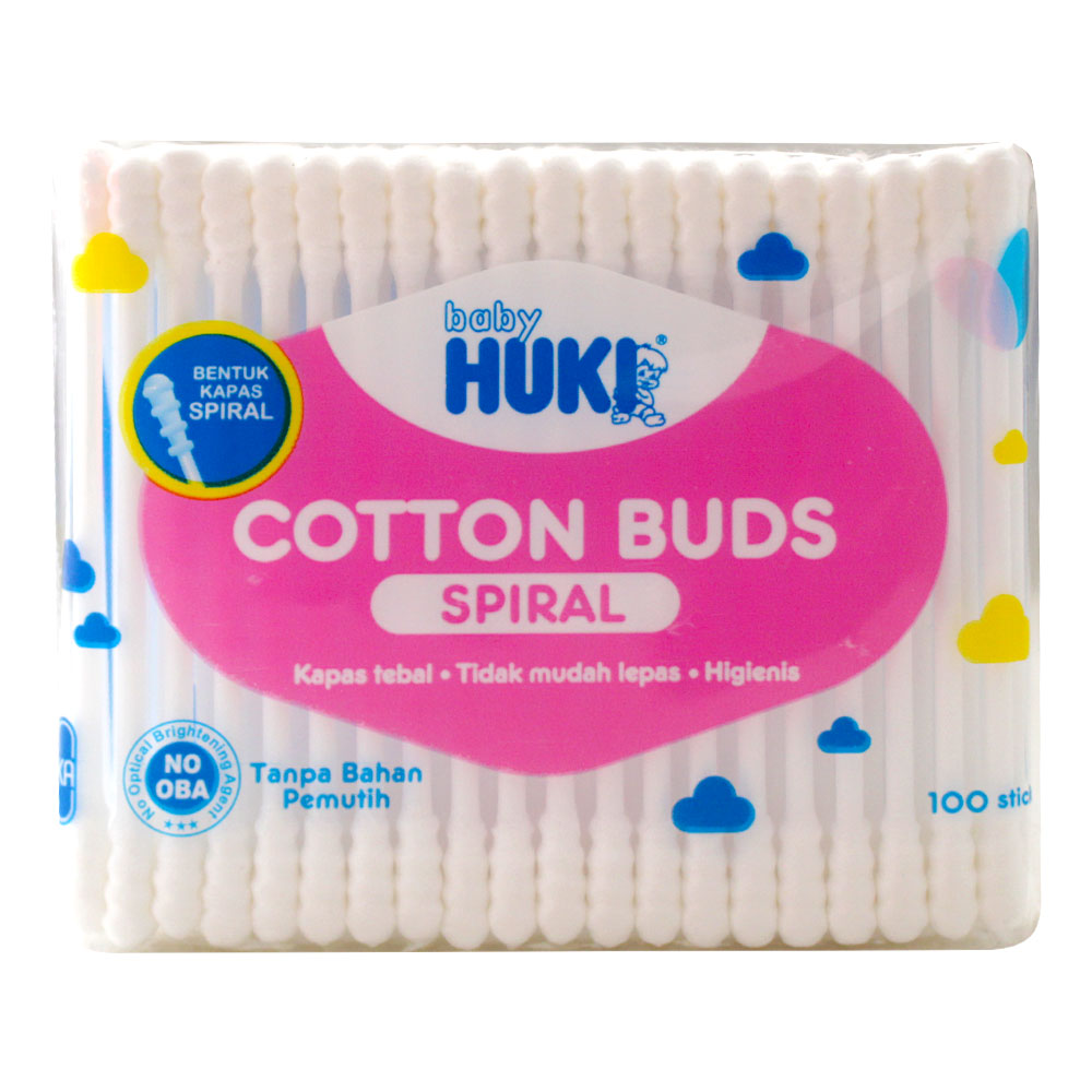 Huki Baby Cotton Buds Zak Spiral 100s | Gogobli