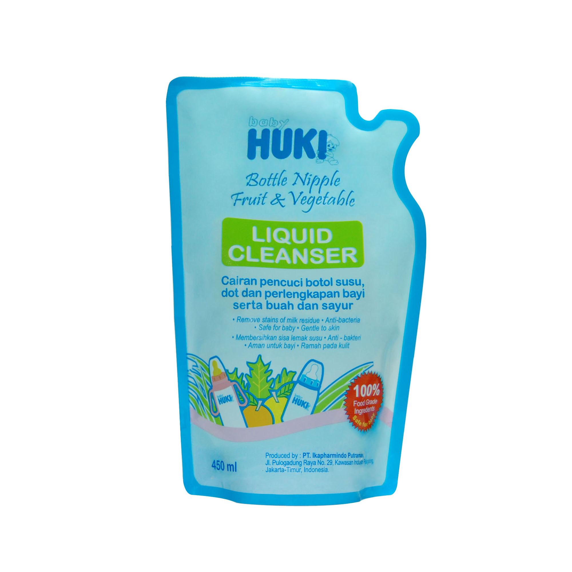 Huki Liquid Cleanser Pouch 450ml | Gogobli