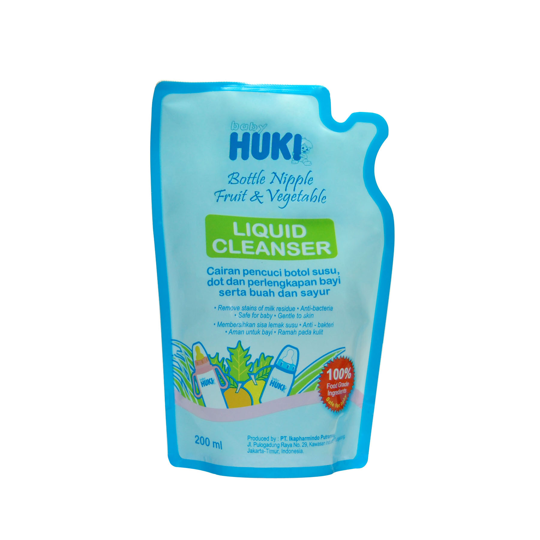 Huki Liquid Cleanser Pouch 200ml | Gogobli