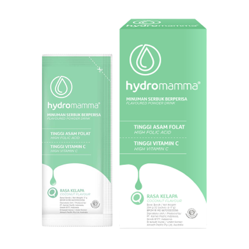 Hydromamma Minuman Serbuk Berperisa Rasa Kelapa (12s @ 17gr) | Gogobli