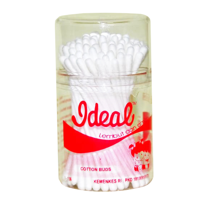 Ideal Extra Fine Cotton Buds For Baby Pot 100s | Gogobli
