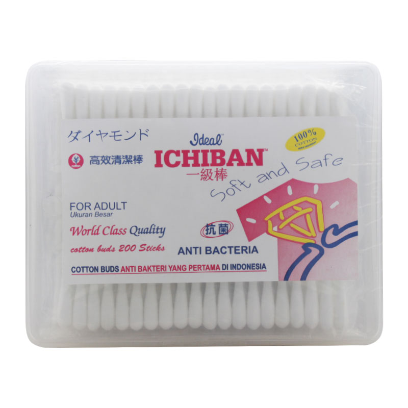 Ichiban Regular Cotton Buds Box 200s | Gogobli