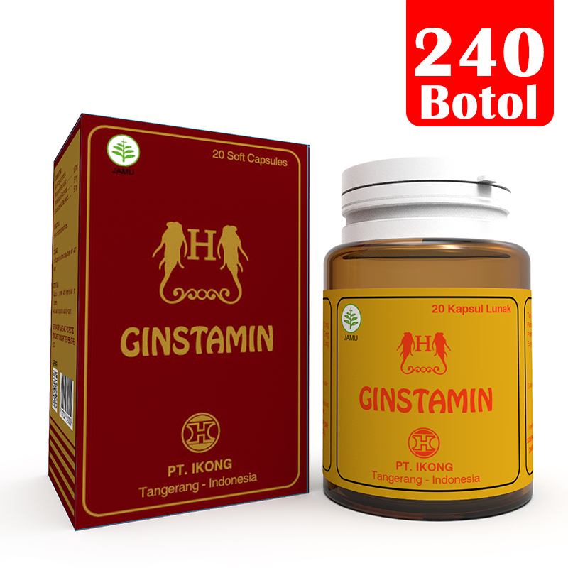 Ginstamin 20 Softgel (240 Botol) | Gogobli