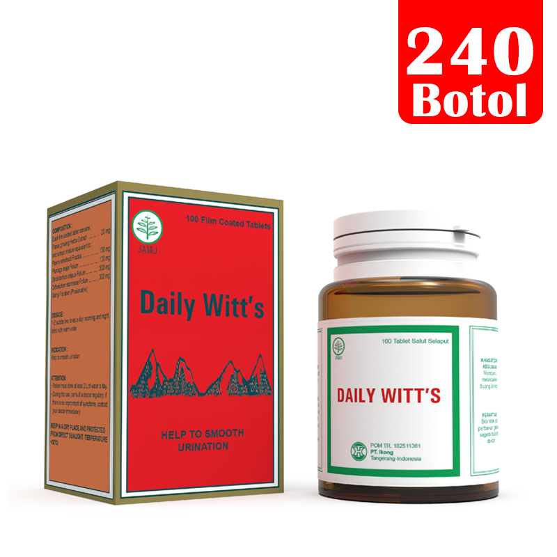 Daily Witts 100 Tablet (240 Botol) | Gogobli