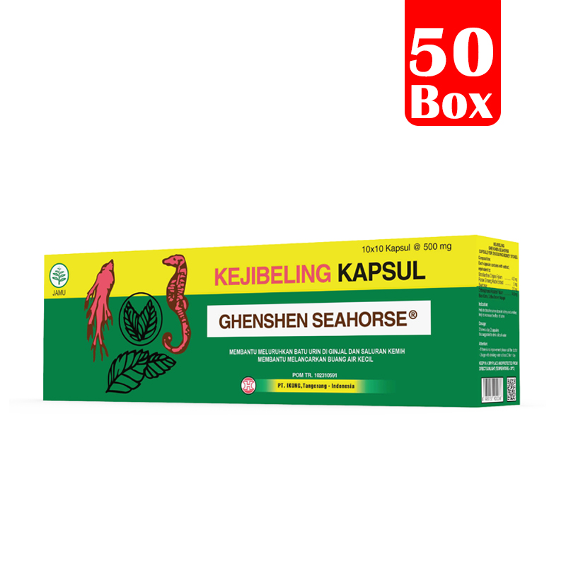Ghenshen Seahorse Keji Beling (10 Strip @ 10 Kapsul) | Gogobli