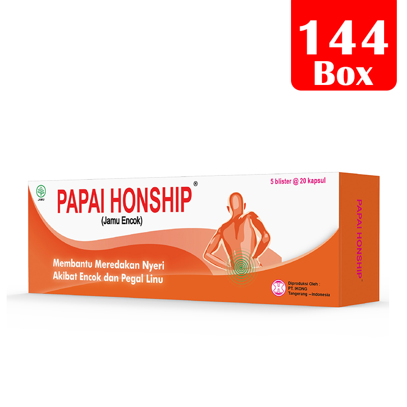 New Papai Hon Ship (5 Strip @ 20 Kapsul) (144 Box) | Gogobli