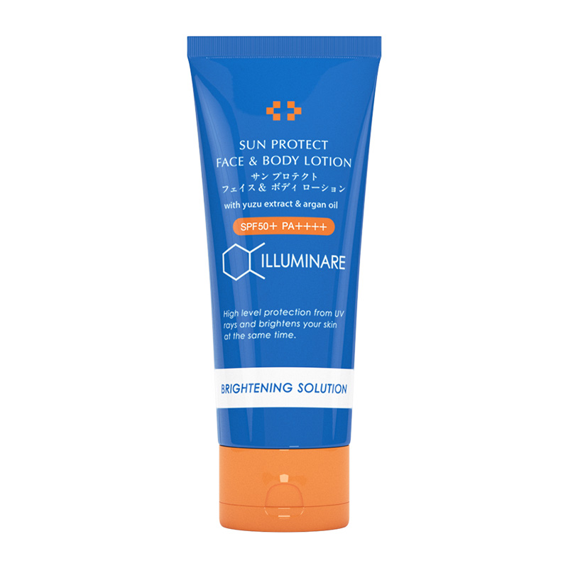 Illuminare Brightening Solution Sun Protect Face And Body Lotion SPF 50+ PA ++++ 100gr | Gogobli