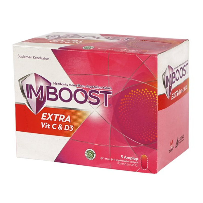 Imboost Extra Vit C Dan D3 (5 Strip @ 4 Tablet) | Gogobli