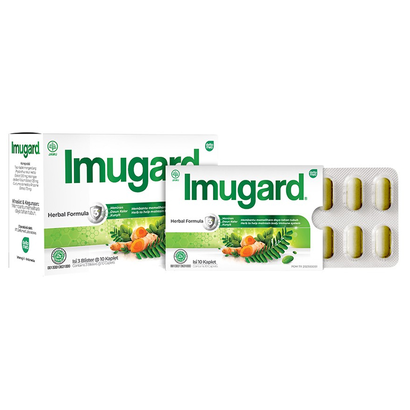 Imugard Box (3 Blister @ 10 Kaplet) | Gogobli