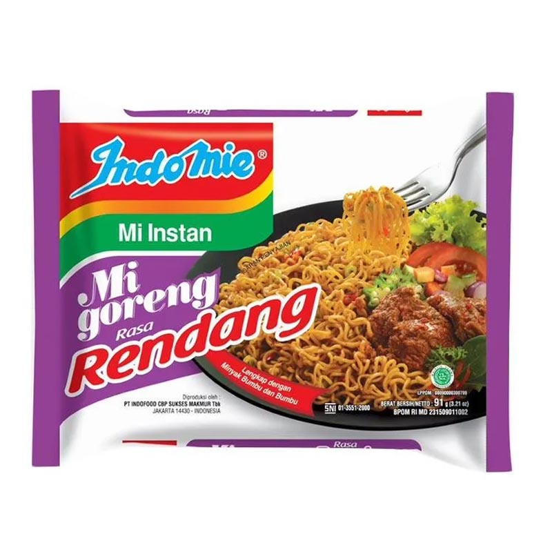 Indomie Goreng Rasa Rendang 91gr | Gogobli