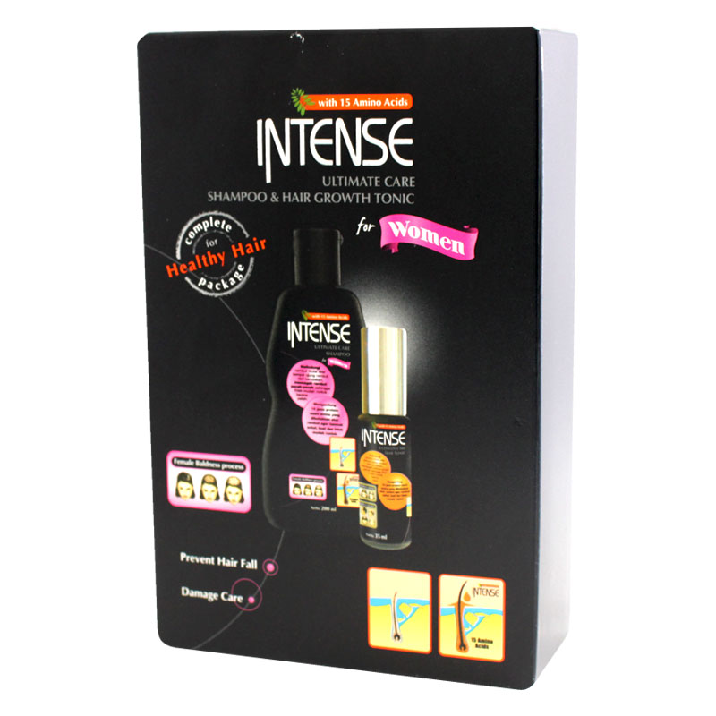 Intense Ultimate Care For Woman Twin Pack (Shampoo 200ml + Hair Tonic 35ml) | Gogobli