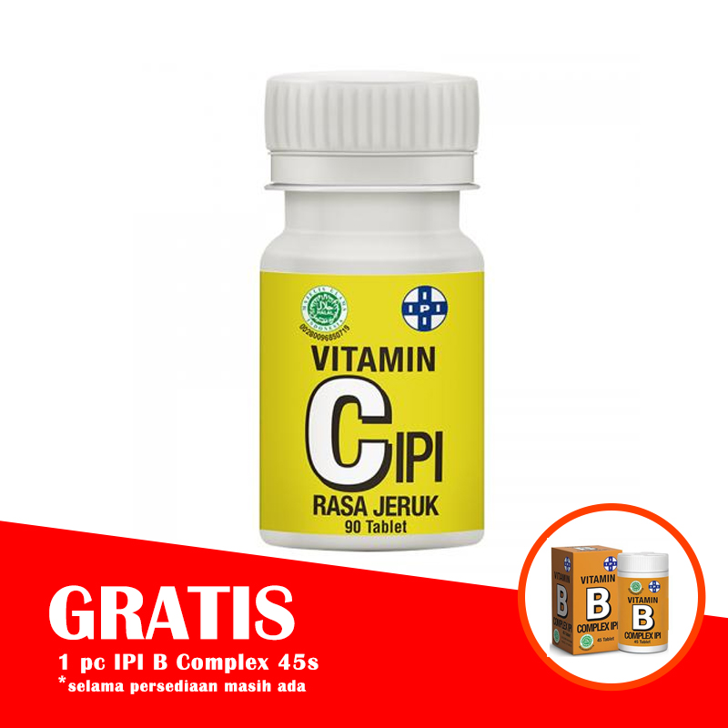 IPI Vitamin C 90 Tablet (BONUS IPI B Complex 45s) | Gogobli