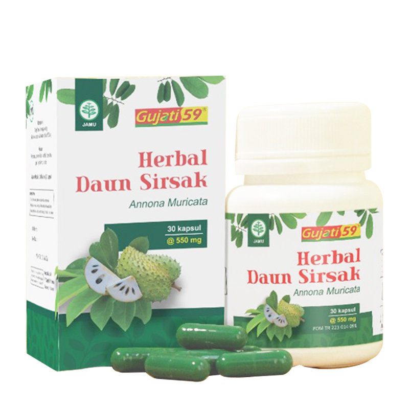 Jamu Gujati Herbal Daun Sirsak 30 Kapsul | Gogobli