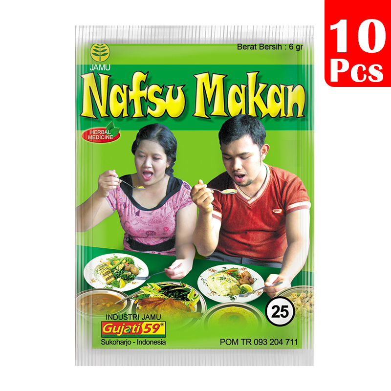 Jamu Gujati Nafsu Makan (10s @ 6gr) | Gogobli