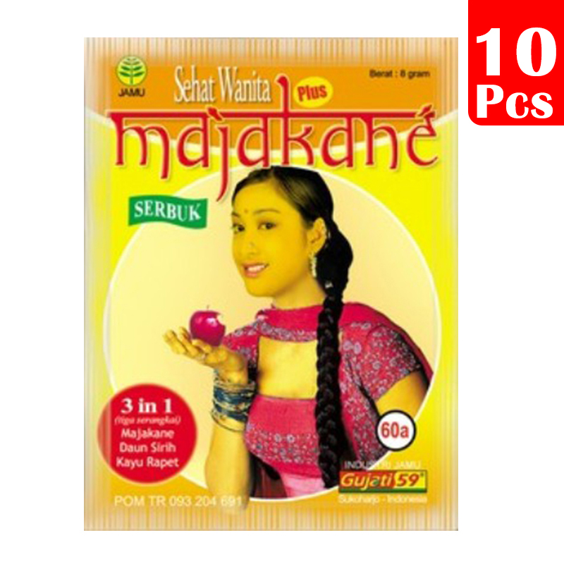 Jamu Gujati Sehat Wanita Plus Majakane Serbuk (10s @ 8gr) | Gogobli