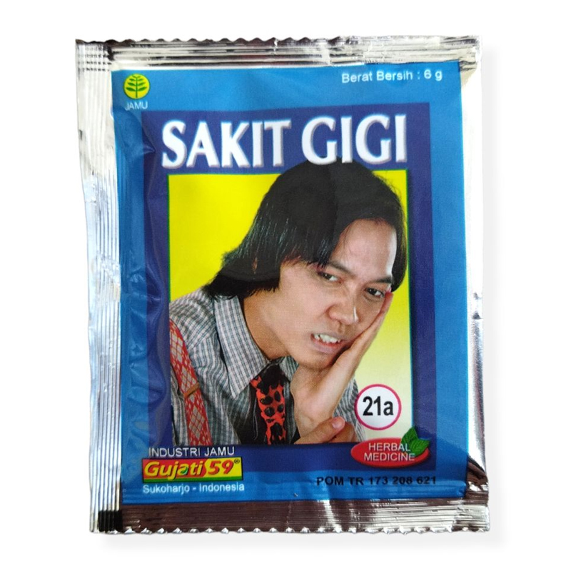 Jamu Gujati Sakit Gigi Sachet 6gr | Gogobli