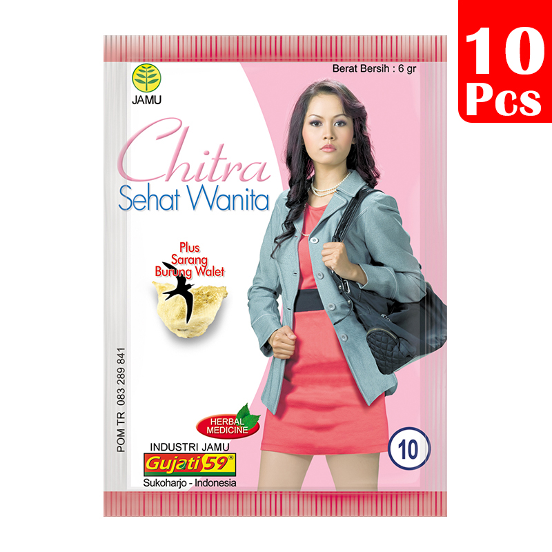 Jamu Gujati Chitra Sehat Wanita Plus Sarang Burung Walet (10s @ 6gr) | Gogobli