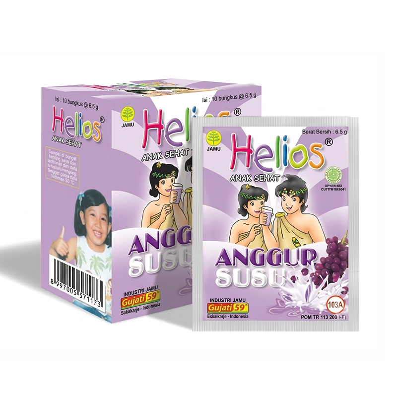 Jamu Gujati Helios Anggur Susu (10s @ 6.5gr) | Gogobli