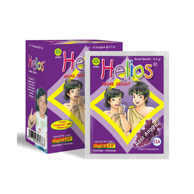 Jamu Gujati Helios Anggur Susu (10s @ 6.5gr) | Gogobli