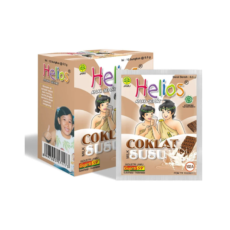 Jamu Gujati Helios Coklat Susu (10s @ 6.5gr) | Gogobli