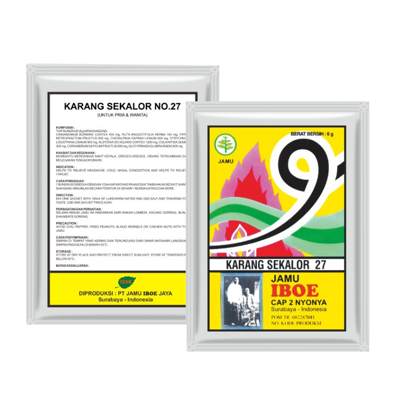 Jamu IBOE Karang Sekalor (10 Sachet @60gr) | Gogobli