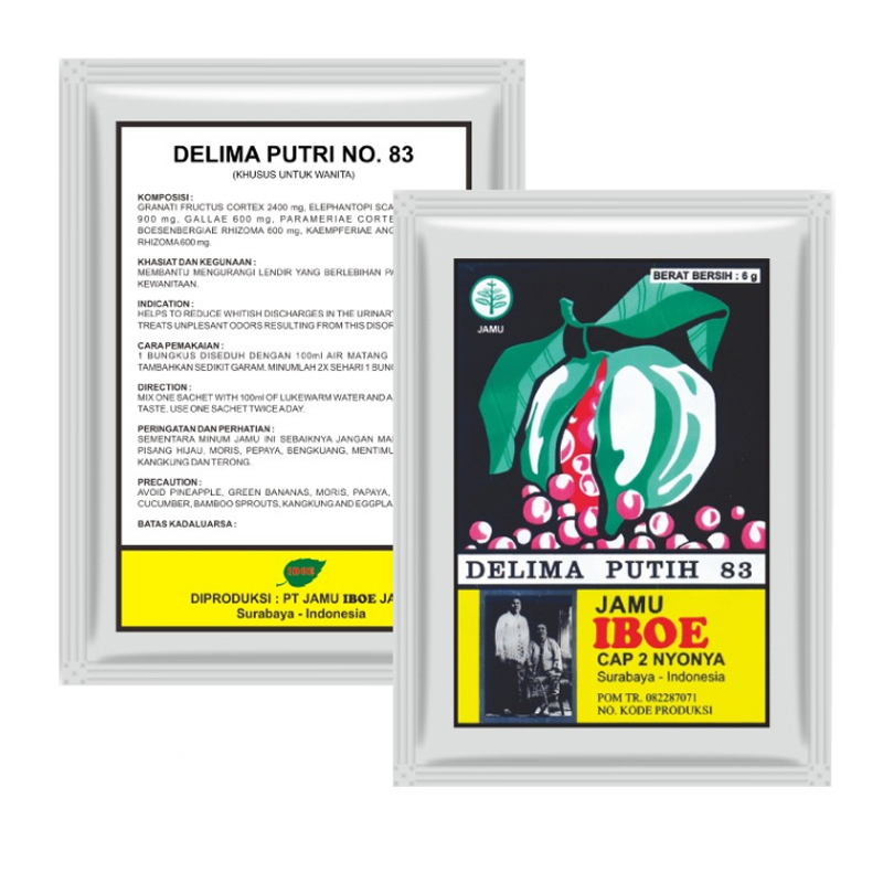 Jamu IBOE Delima Putih (10 Sachet @60gr) | Gogobli