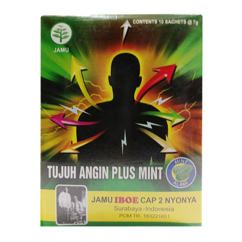 Jamu IBOE 7 Angin Mint Serbuk (isi 10 Sachet) | Gogobli