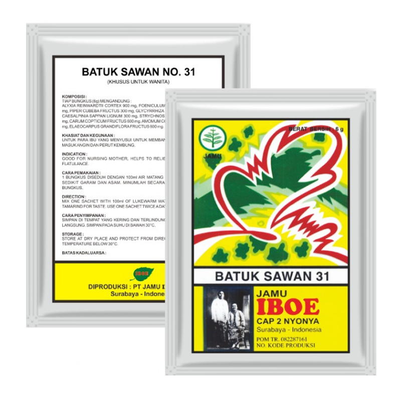 Jamu IBOE Batuk Sawan (10 Sachet @60gr) | Gogobli