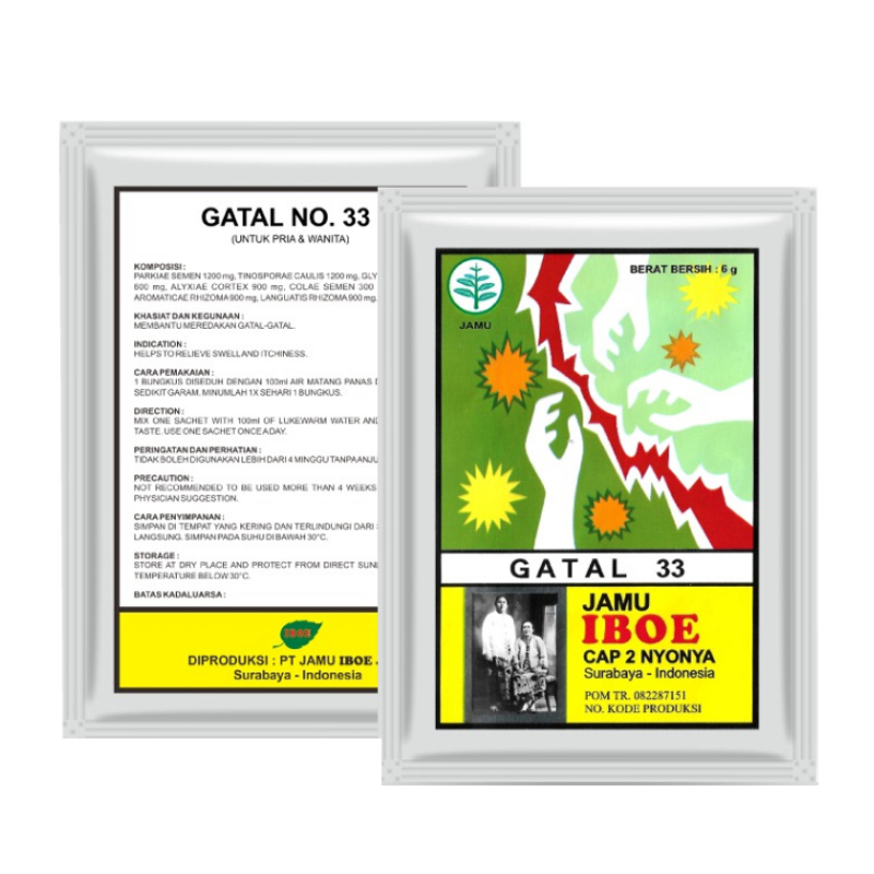Jamu IBOE Gatal (10 Sachet @60gr) | Gogobli