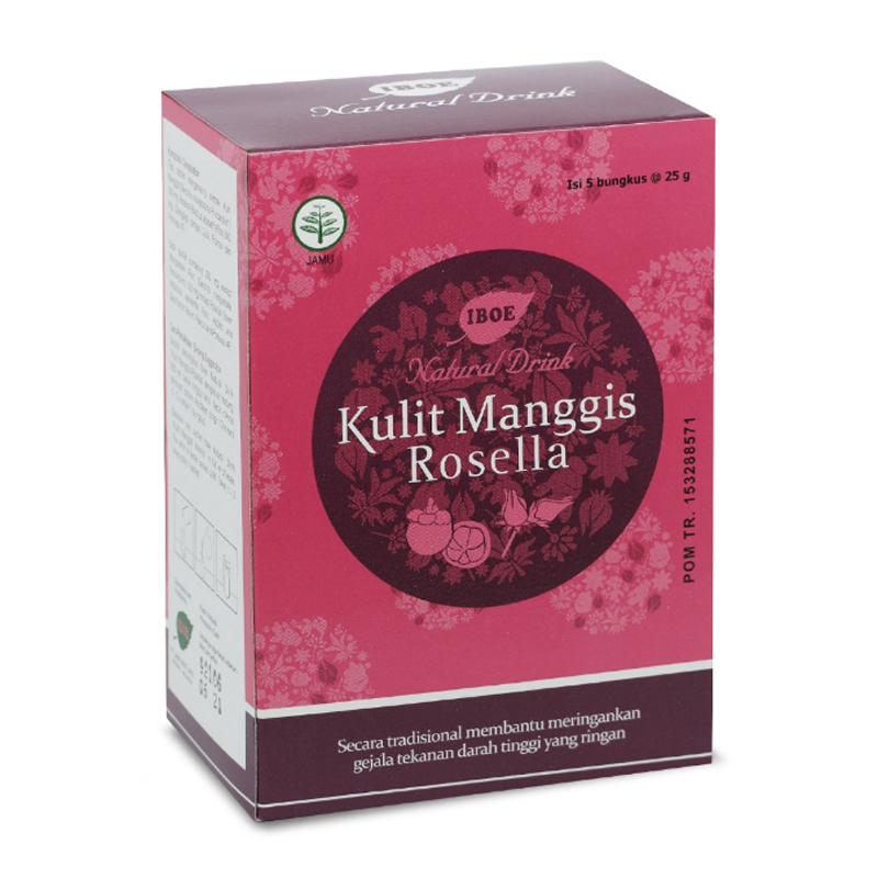 Jamu IBOE Natural Drink Kulit Manggis Rosella Dos (5 Sachet) | Gogobli