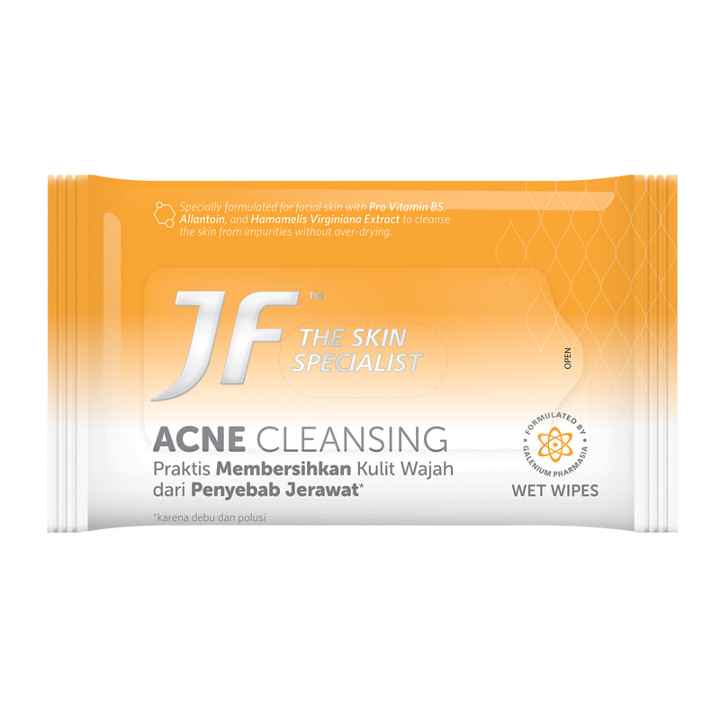 Jf Acne Cleansing Wet Wipes 10s | Gogobli