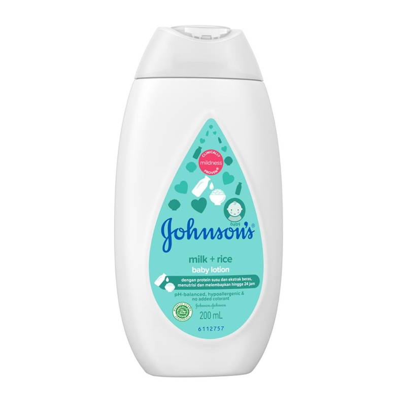 Johnsons Baby Lotion Milk + Rice 200ml | Gogobli